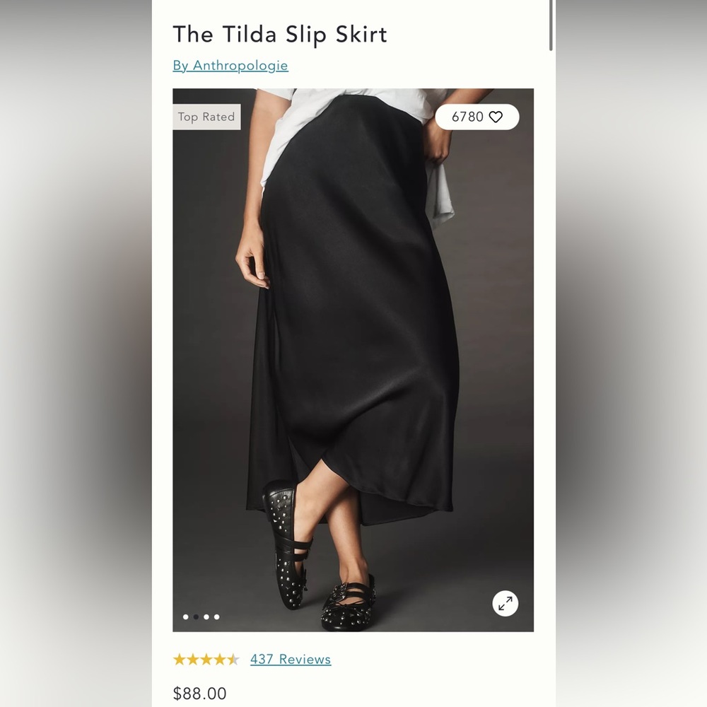 Anthropologie Tilda Slip Skirt Unworn with Tags